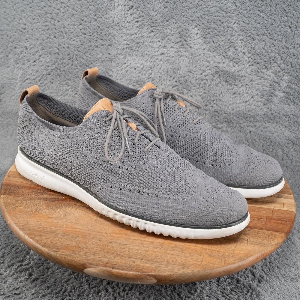Cole Haan Zerogrand 2 Stitchlite Gray Knit Oxford Sneaker Men's Size 14 M